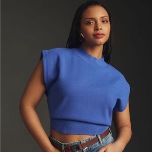 Anthropologie Pilcro Biker Miscle Sweater, size Medium/Blue